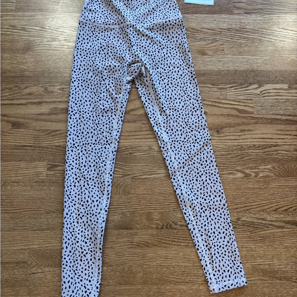 NWT Astoria Spotted Women's Leggings - Black and Light pink